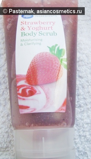 Отзывы об азиатской косметике: Все для тела - Boots Ingredients Strawberry & Yoghurt Body Scrub