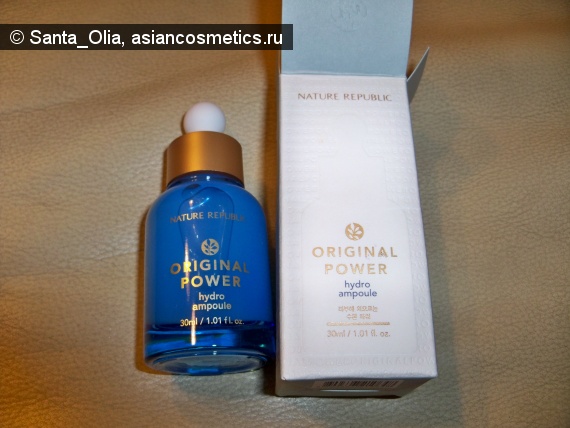 Отзывы об азиатской косметике: Увлажняющая сыворотка Original Power Hydro Ampoule от Nature Republic: опять двадцать пять