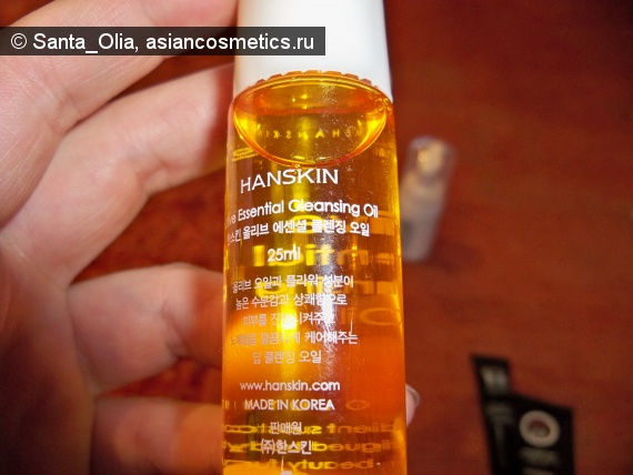 Отзывы об азиатской косметике: Очищающее масло Olive Essential Cleansing Oil от Hanskin