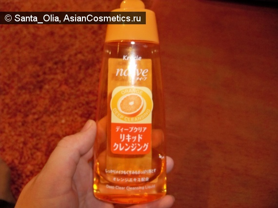 Отзывы об азиатской косметике: Гидрофильное масло Kanebo Kracie Naive Deep Cleansing Oil Orange