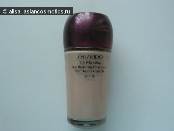 Отзывы об азиатской косметике: Shiseido – жидкая тональная основа двойного действия  SPF 15