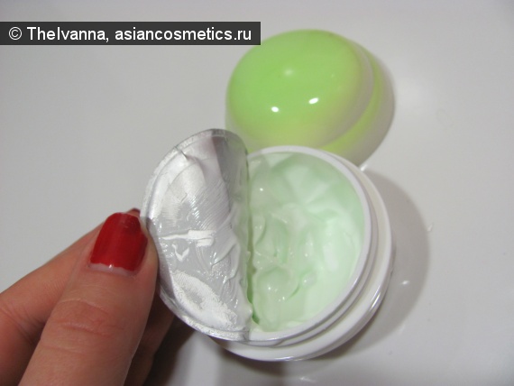 Отзывы об азиатской косметике: The Saem - Green Tea Sparkle Cream – зелёная улитка