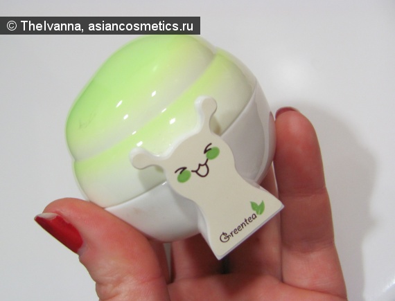Отзывы об азиатской косметике: The Saem - Green Tea Sparkle Cream – зелёная улитка