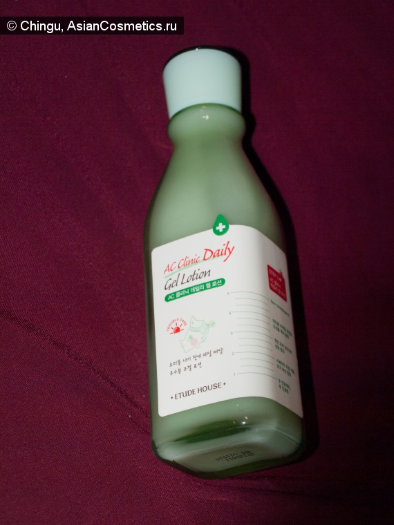 Etude House AC clinic dayly gel lotion Отзывы: Etude House AC clinic dayly gel lotion