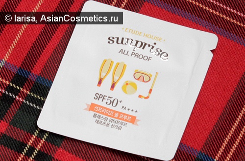Отзывы: Солнцезащитный крем «Sunprise All Proof SPF50+/PA+++» от «Etude House»